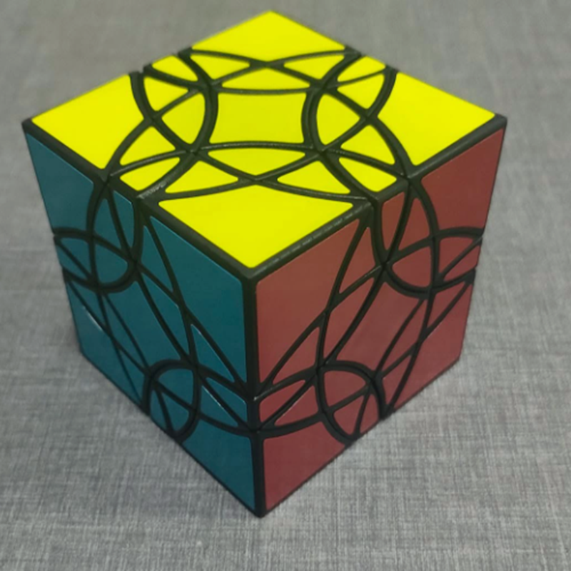 Zhecube Curvy DeCETH Cube - SLA Resin 3D Printed Twisty Puzzle