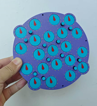 Cube4you Clock 21 Magnetic (3D Printed)