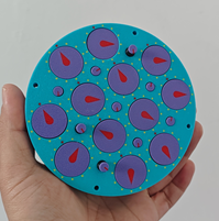 Cube4you 4x4 Unicycle Magnetic Clock (3D Printed)