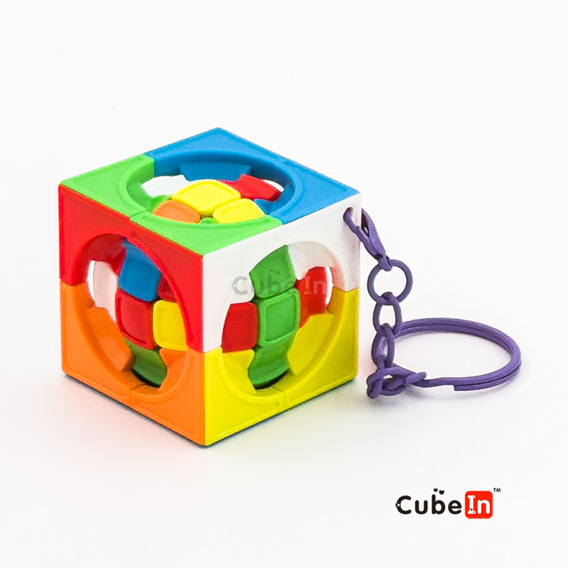 Serie de llaveros creativos Mini Cube - Colección definitiva de puzles antiestrés EDC (3.5cm)