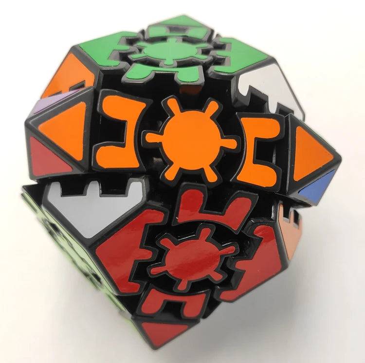 Lanlan Gear Dodecahedron Black Rhomb - CubeIn