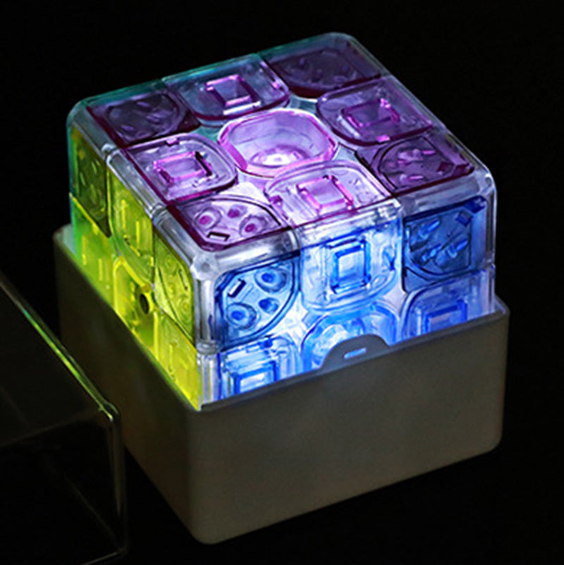 ShengShou Lustrous 3x3 LED Magnetic Speed Cube (Translucent Jelly Edition)