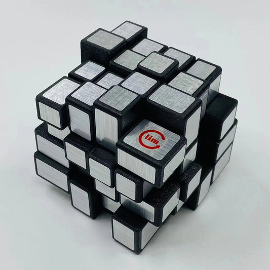 Limcube 4x4 Mirror Cube 3D Printed Black