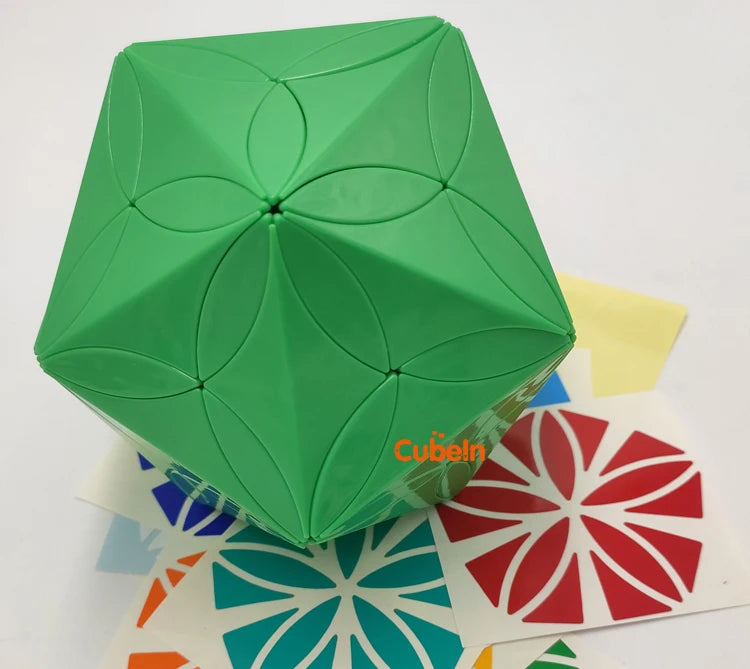 AJ Clover Icosahedron Transparent Blue Black Green Limited Version