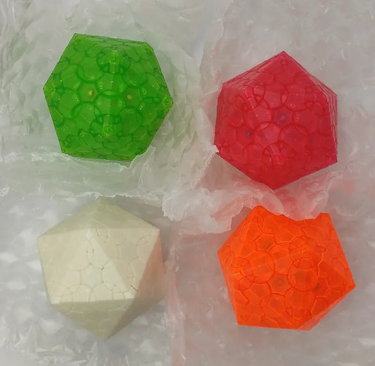 Verypuzzle Clover Icosahedron Limited Verstion Transparent Orange Red