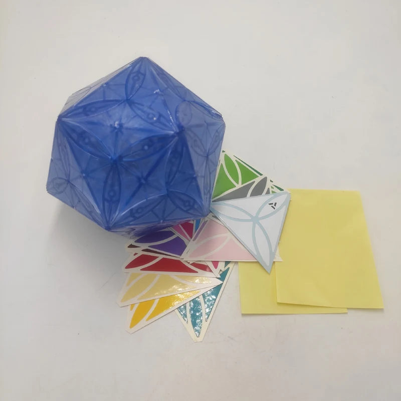 AJ Clover Icosahedron Transparent Blue Black Green Limited Version