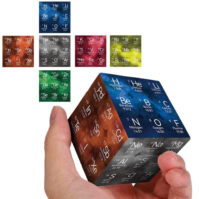 Ziina Periodic Table 8x8 4x4 3x3 Speed Puzzle Cube