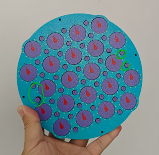 Cube4you Hexagram Clock 22 Magnetic (3D Printed)