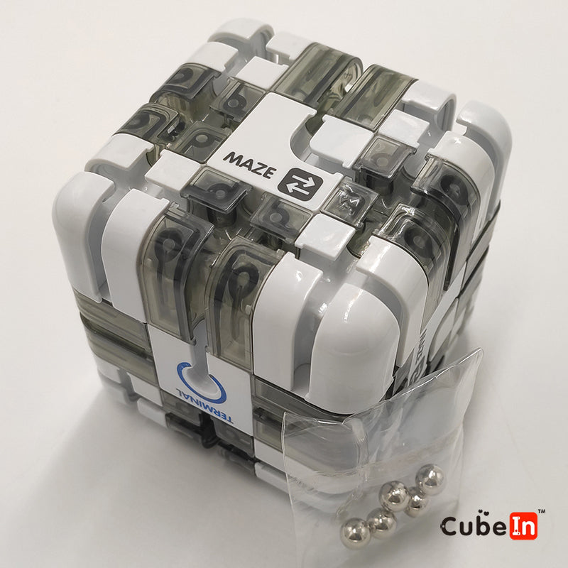 Quebra-cabeça de rolamento de cubo 3x3 Maze 3D com bola de aço