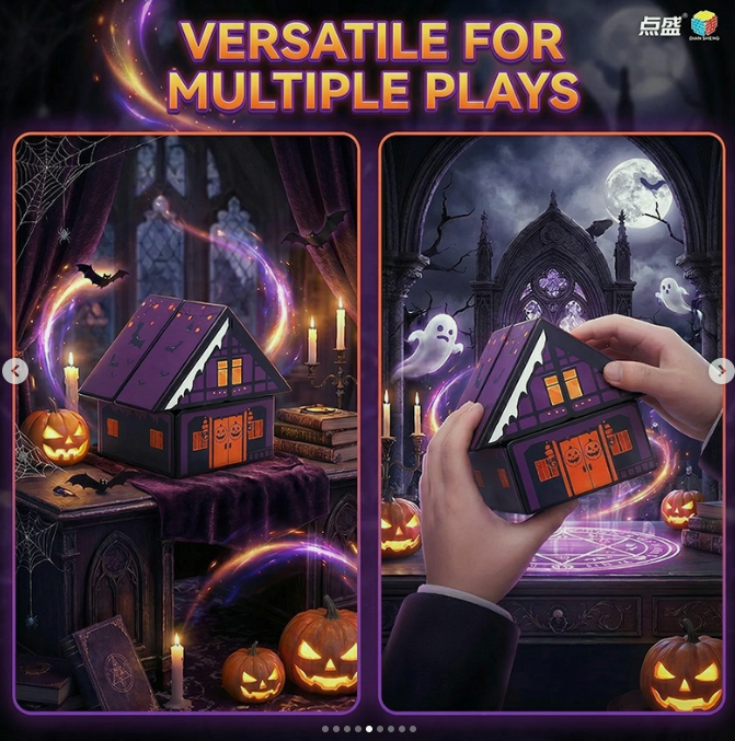 Diansheng Haunted House 2x2 Cube – Halloween Limited Edition