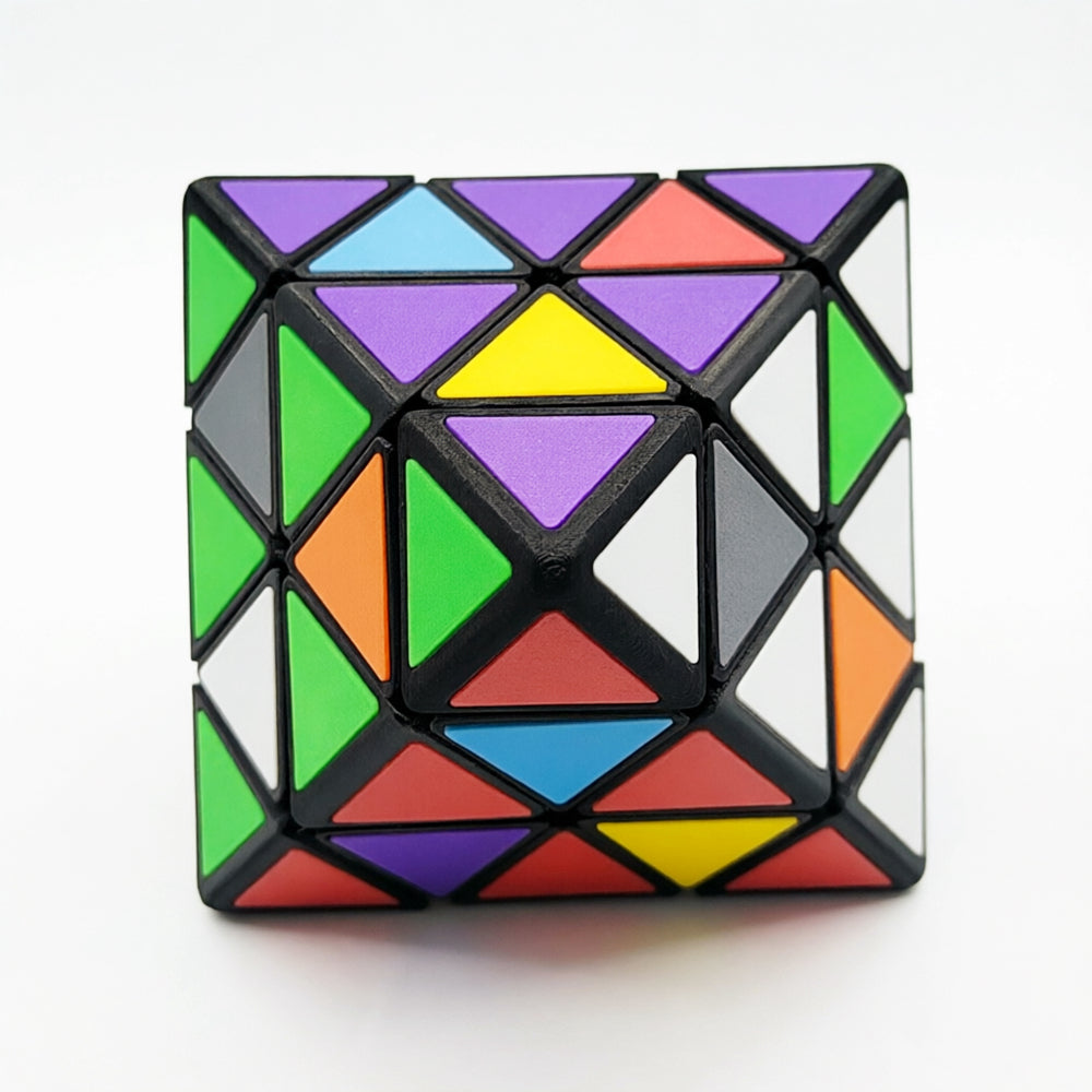 ZePuzzles 11cm 3D Printed FTO (Face-Turning Octahedron) - Professional Teaching & Collector's Edition