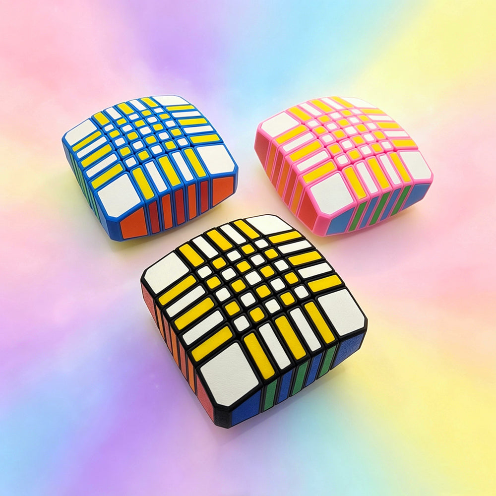 ZePuzzles 1x7x7 Floppy cube (Premium 3D Printed Edition)