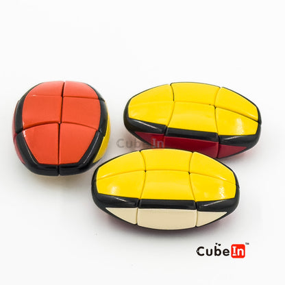 Qboid 1x2x3 Pocket Puzzzle -EDC with Lanyard Loop Keychain
