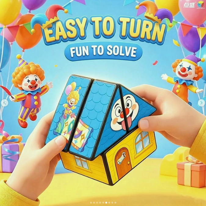 Diansheng Fun Circus House 2x2 Cube