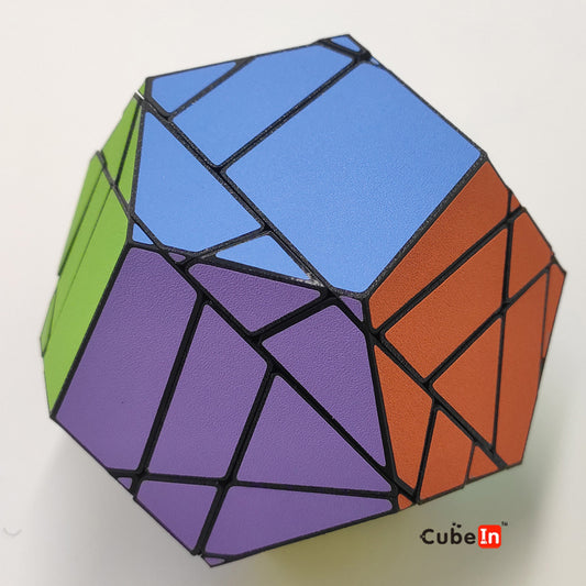 Xi Ghost Master Skewb Megaminx impresso em 3D