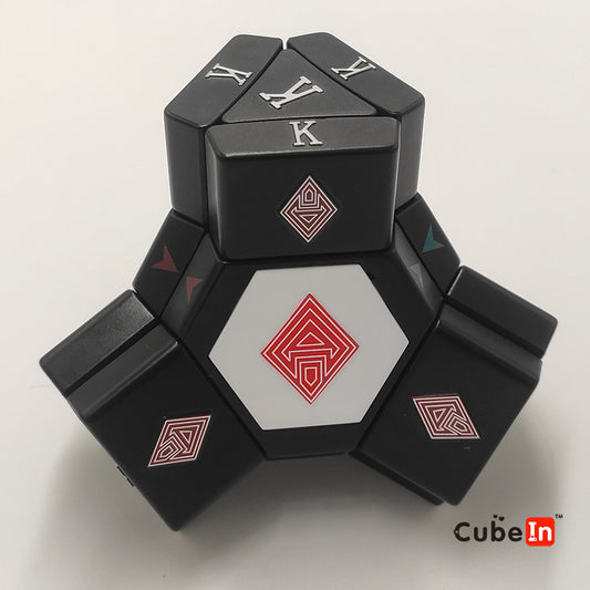 Platypus Cube Black with Poker Drawings