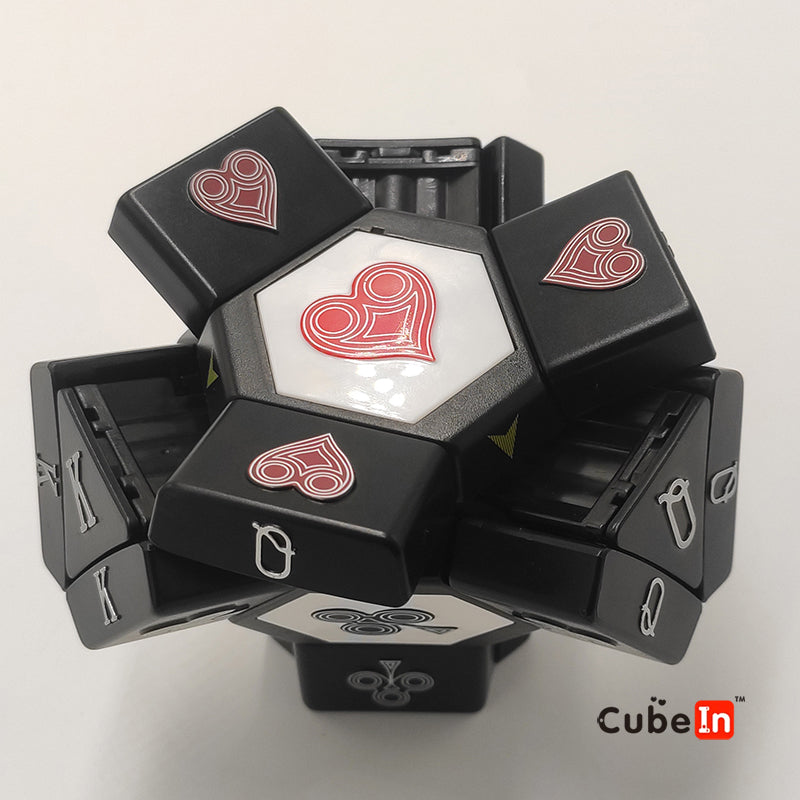 Platypus Cube Black with Poker Drawings