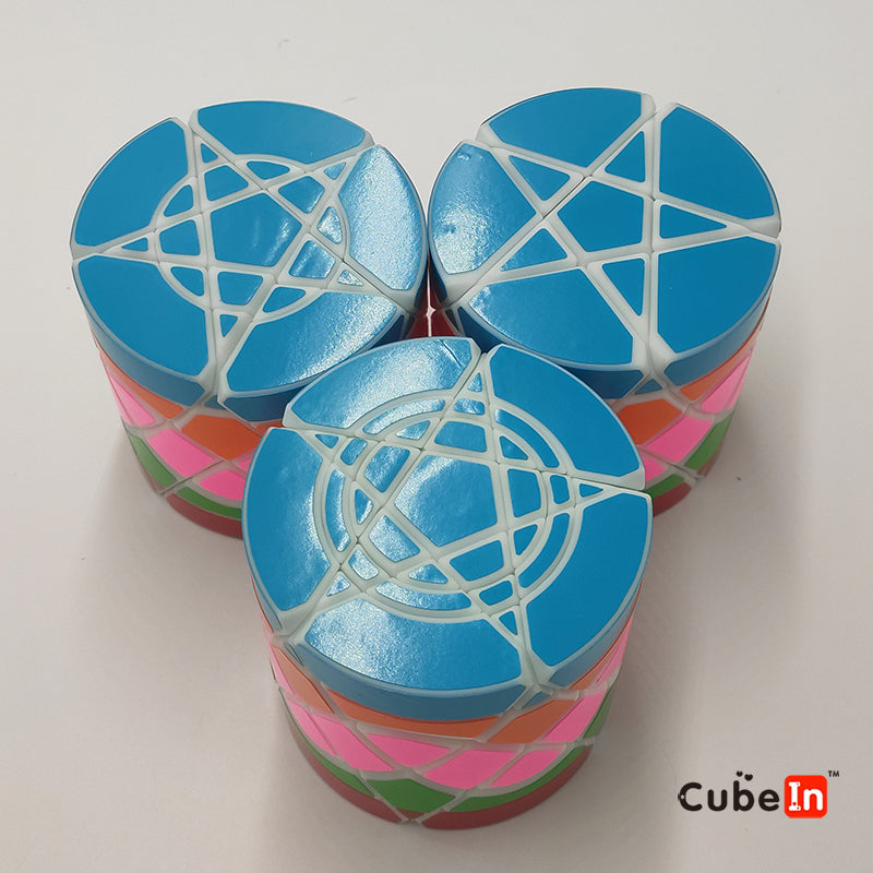 Crazy Megaminx Cylinder (2 circles, with 1 / 0 Value )