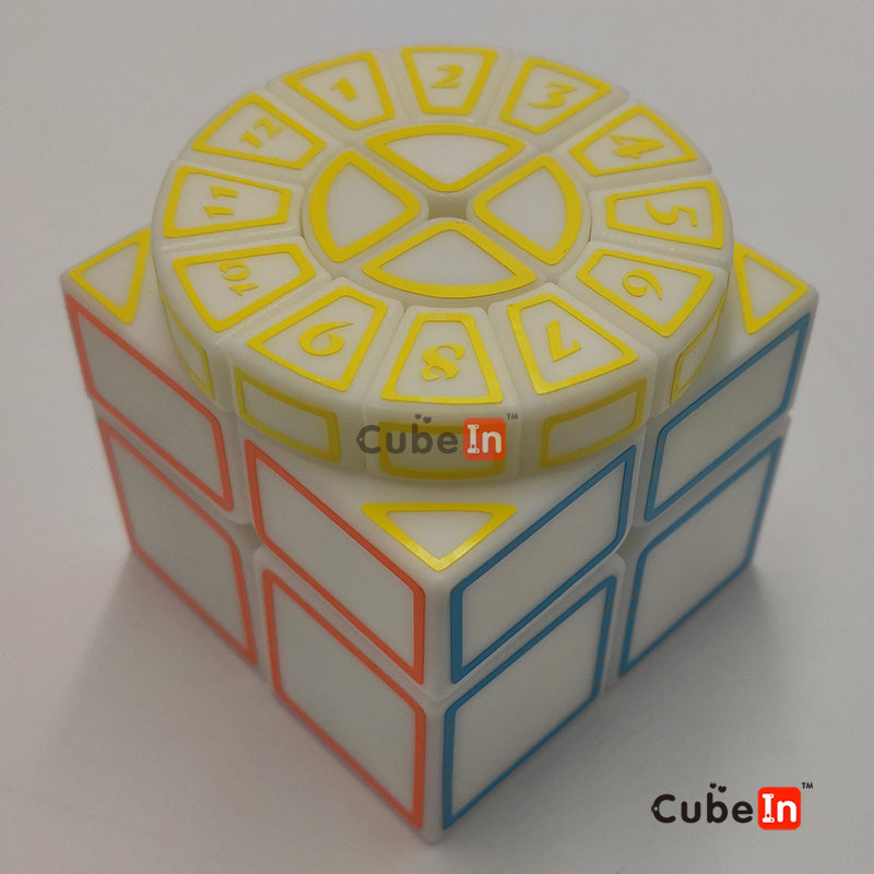 Cubo de tinta Zhecube com autocolantes vazados