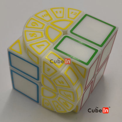 Cubo de tinta Zhecube com autocolantes vazados