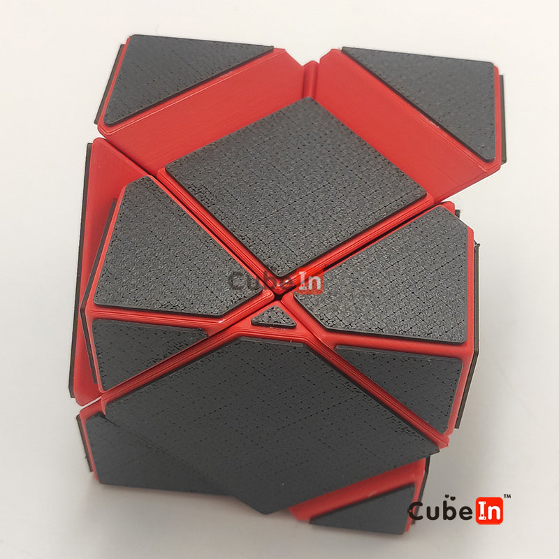 Cubo Skewb con espejo impreso en 3D 