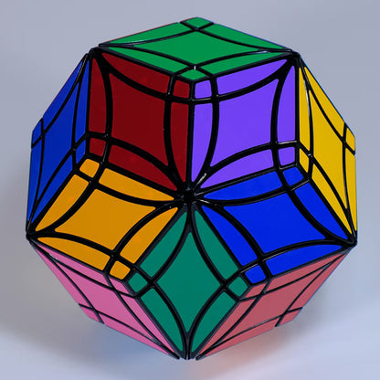 Rompecabezas Kairis con cara curvada, rombo giratorio, triacontaedro Plus