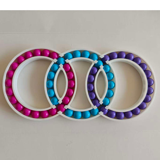 Hungary Triple Rings Puzzle (3D printed)