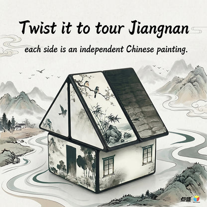 Cubo Diansheng X2 - Rompecabezas Casa Jiangnan a Tinta China