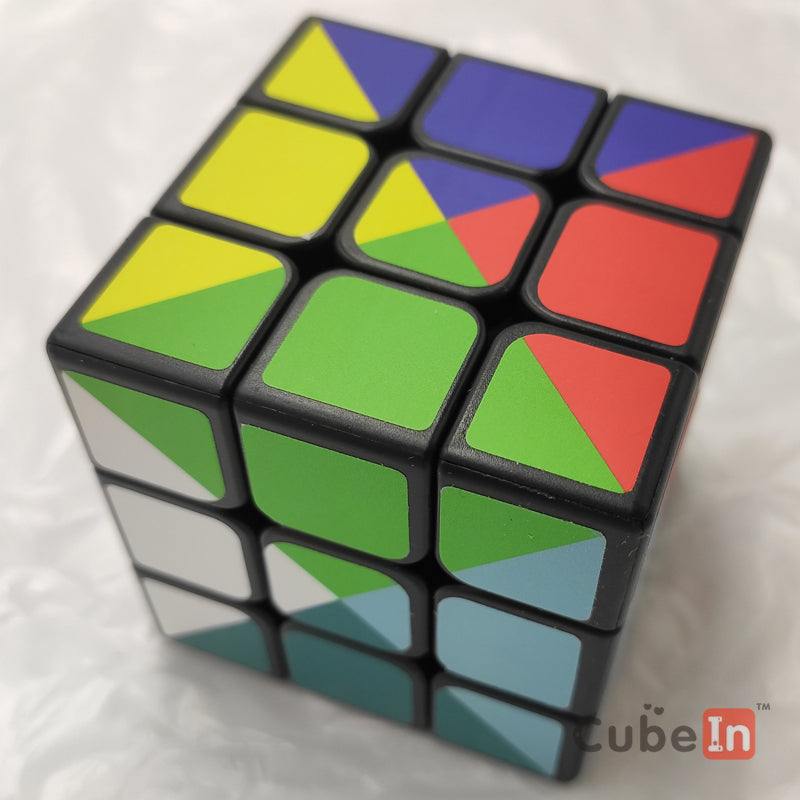 CubeTwist 3x3 с 12 цветными наклейками - Уровень сложности 9 