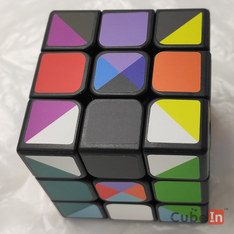 CubeTwist 3x3 con 12 pegatinas de colores - Nivel de dificultad 9 