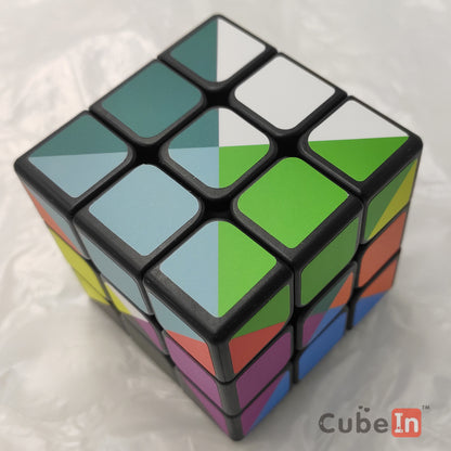 CubeTwist 3x3 with 12 Colors Stickers - Difficulty level 9