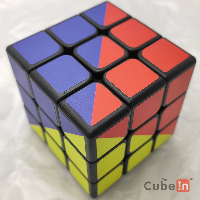 CubeTwist 3x3 с наклейкой 4 цветов 