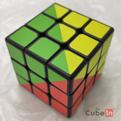 CubeTwist 3x3 с наклейкой 4 цветов 