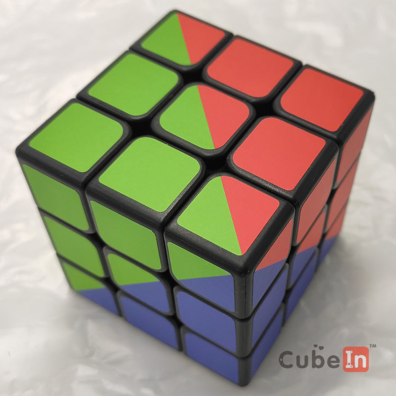 CubeTwist 3x3 с наклейкой 4 цветов 