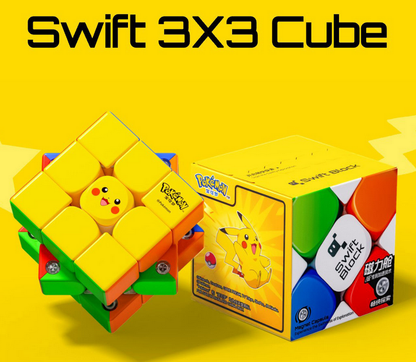Pokemon Cube Plug In Pokemon Pikachu 3x3 Magnetic Speed Cube | Swift Block by GAN - CubeIn