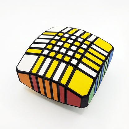 ZePuzzles 1x7x7 Floppy cube (Premium 3D Printed Edition)