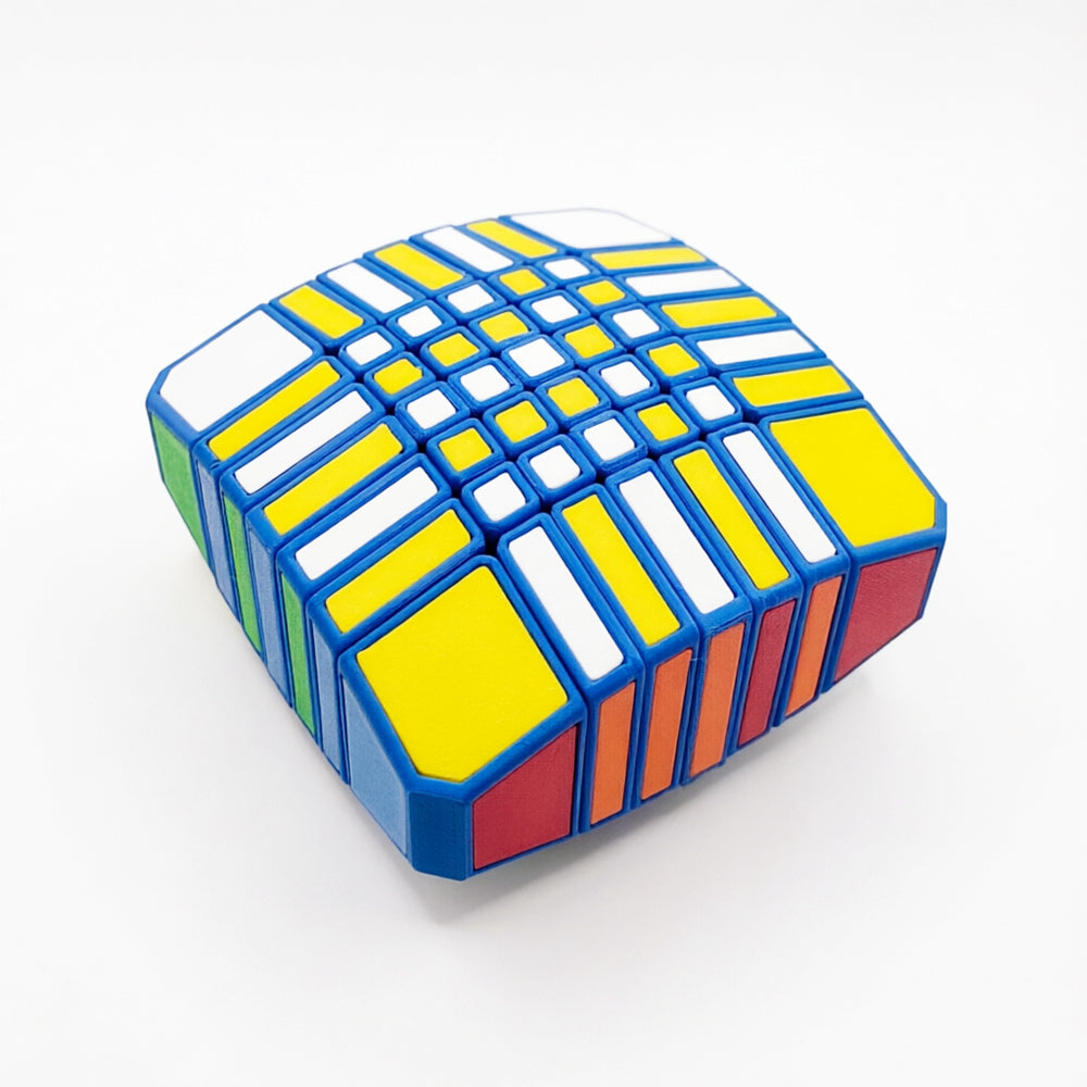 ZePuzzles 1x7x7 Floppy cube (Premium 3D Printed Edition)