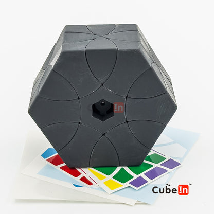 AJ Curvy Dino Hexagonal Prism Cube - Hand-Crafted Custom Twisty Puzzle