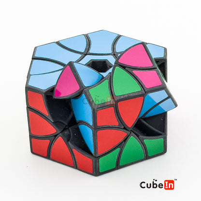 AJ Curvy Dino Hexagonal Prism Cube - Hand-Crafted Custom Twisty Puzzle