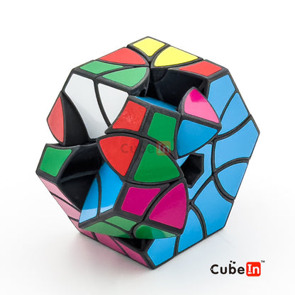 AJ Curvy Dino Hexagonal Prism Cube - Hand-Crafted Custom Twisty Puzzle
