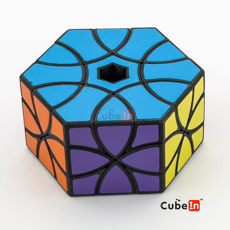 AJ Curvy Dino Hexagonal Prism Cube - Hand-Crafted Custom Twisty Puzzle