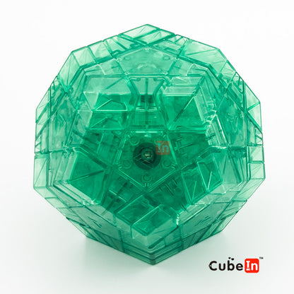 AJ Split Megaminx - Limited Edition Transparent Green Dodecahedron