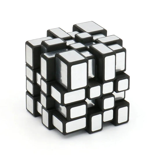 3D printed 4x4 Mirror Cube Black Silver Geen - CubeIn