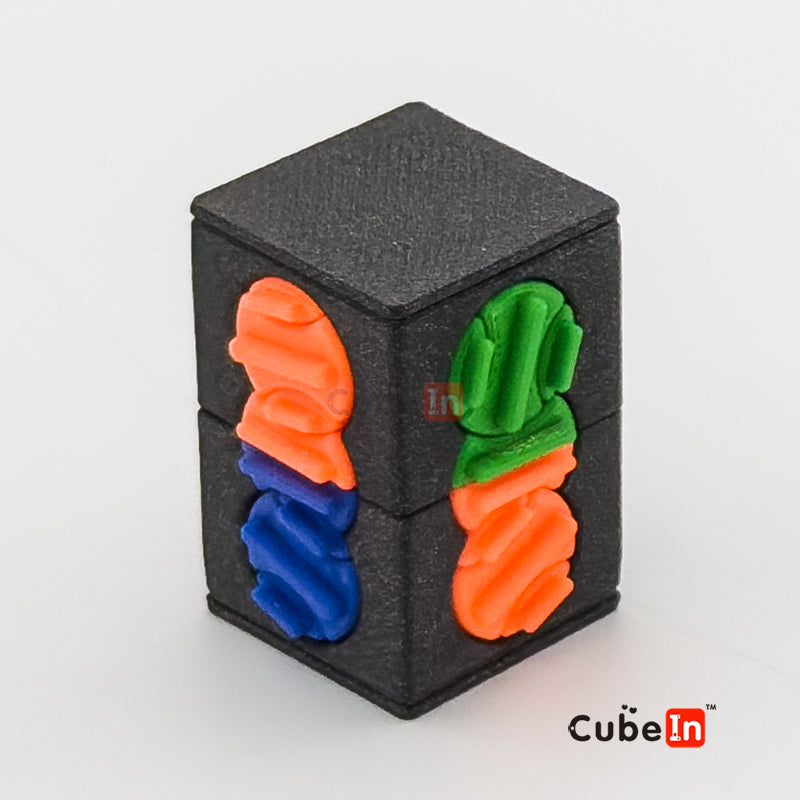 Quebra-cabeça 1x1x2 impresso em 3D