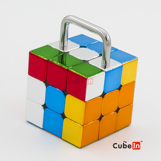 CubeTwist Bandaged 3x3 Metallized Magic Cube - U-Shaped Constraint