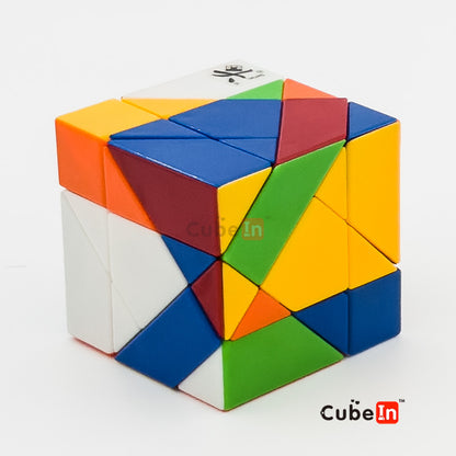 Dayan Extreme Tangram Cube - 6.15cm Multi-Axis Geometric Twisty Puzzle