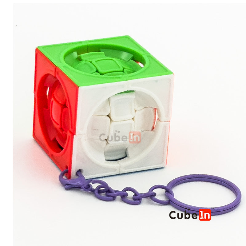 Serie de llaveros creativos Mini Cube - Colección definitiva de puzles antiestrés EDC (3.5cm)