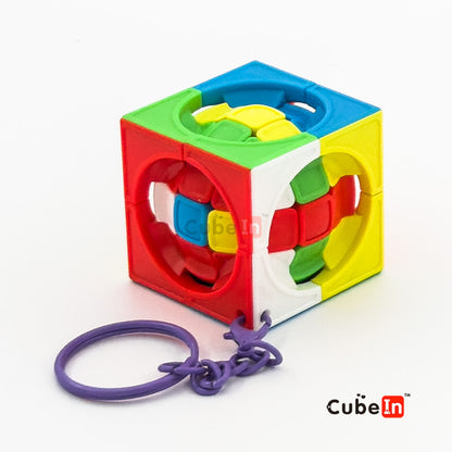 Serie de llaveros creativos Mini Cube - Colección definitiva de puzles antiestrés EDC (3.5cm)