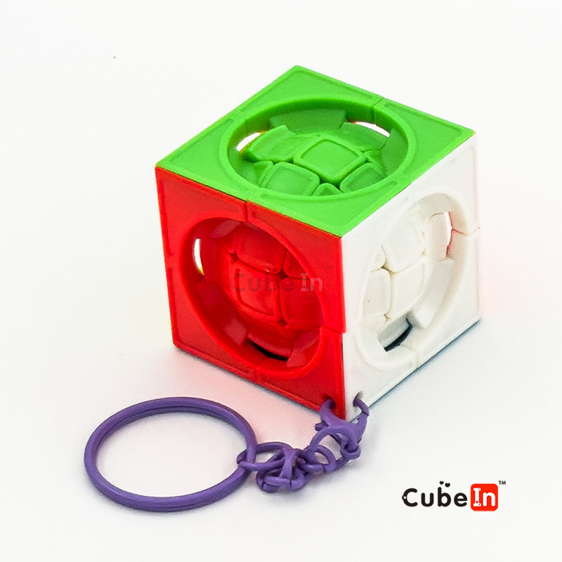 Serie de llaveros creativos Mini Cube - Colección definitiva de puzles antiestrés EDC (3.5cm)