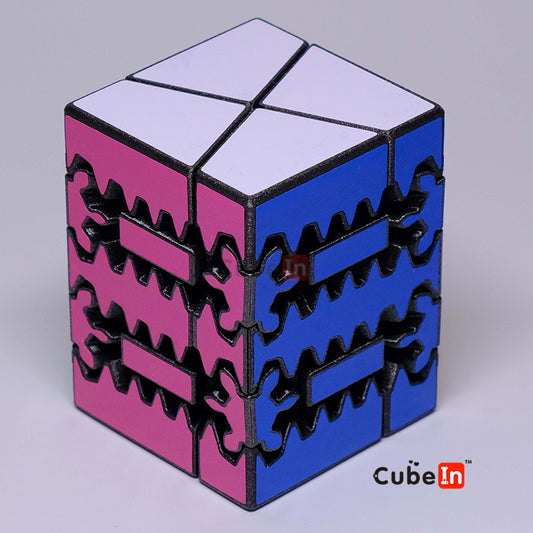 Kairis Gear SSQ puzzle fully assembled blue and pink sides